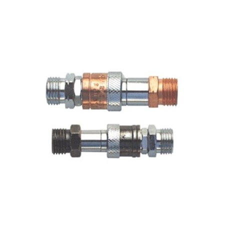 Gentec Quick Connector W/Check Valve, Hose-Hose, Pair QC-HHPRSP